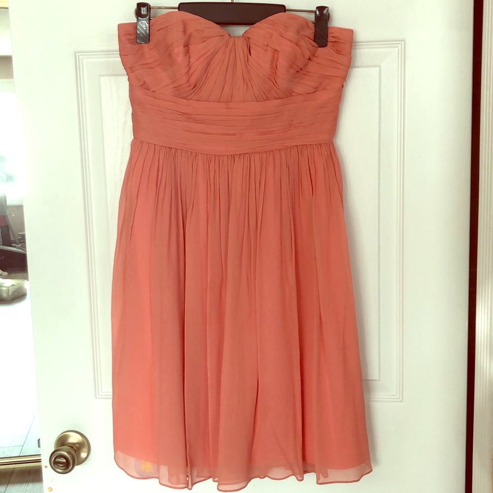 J Crew silk chiffon bridesmaid dress size 4